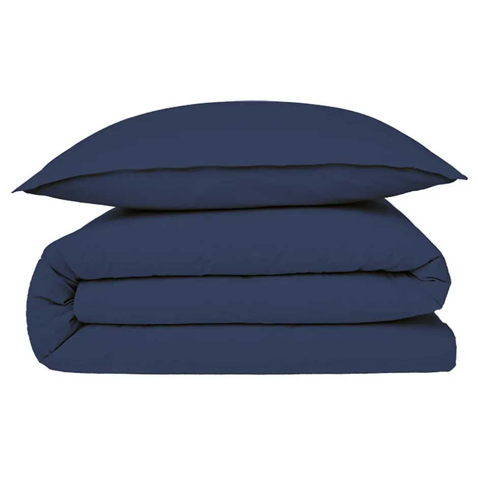 Future Home Housse de couette en coton 57 fils unie 200x200cm Discount