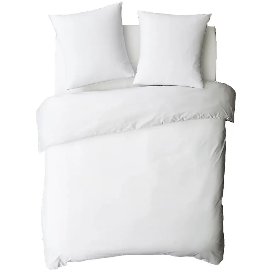 Future Home Housse de couette en coton 57 fils unie 140x200cm