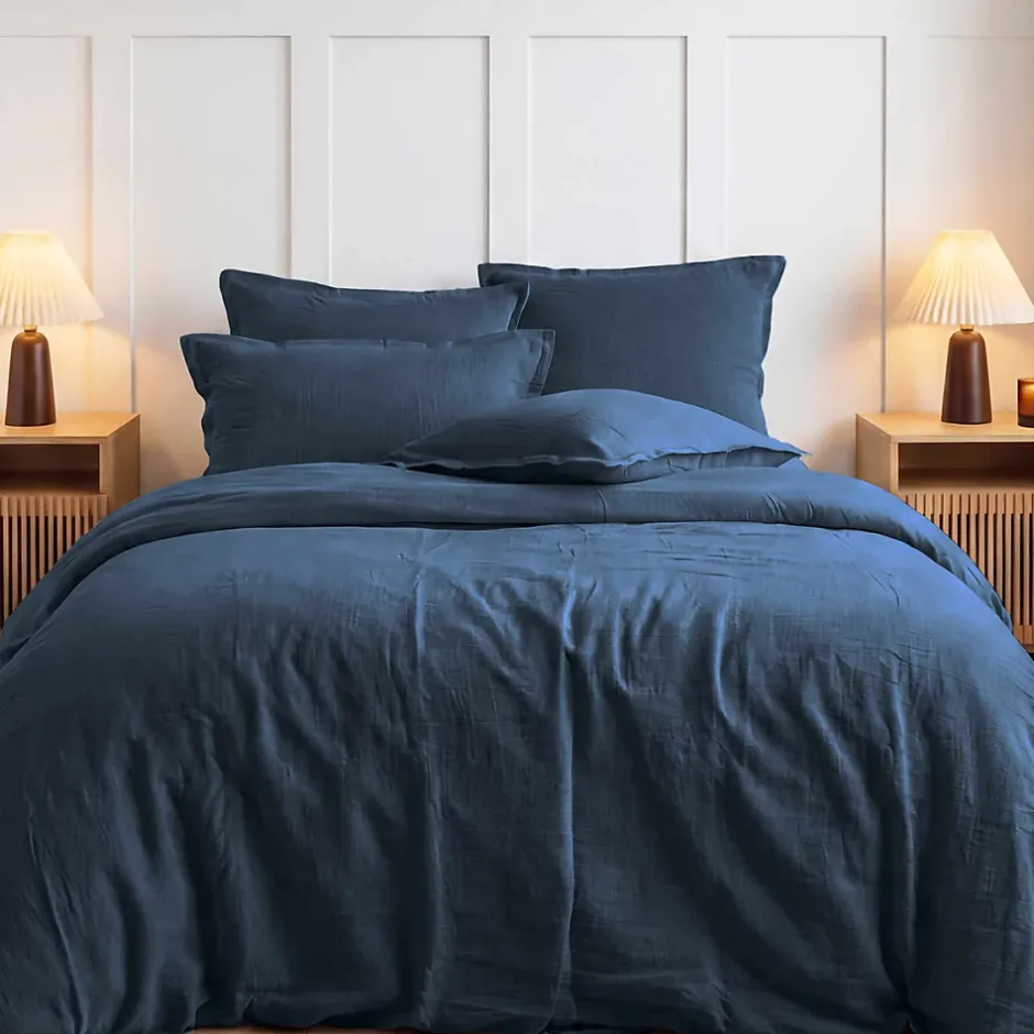 Sensei Maison Housse de couette en gaze de coton Indigo 140x200 cm LOFT Hot