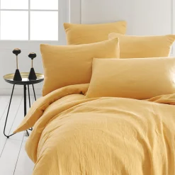 Sensei Maison Housse de couette en gaze de coton Miel 200x200 cm LOFT