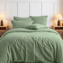 Sensei Maison Housse de couette en gaze de coton Sauge 260x240 cm LOFT