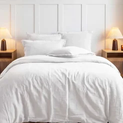Sensei Maison Housse de couette en gaze de coton Blanc 240x220 cm LOFT