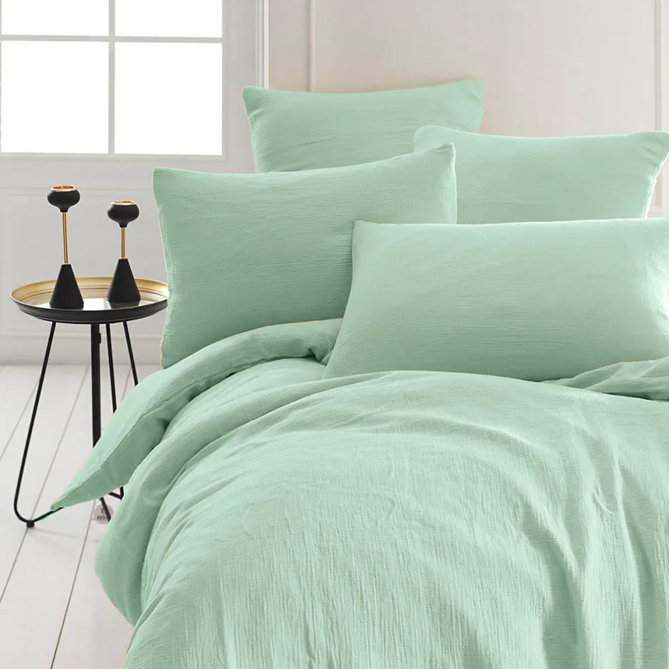 Sensei Maison Housse de couette en gaze de coton Menthe 260x240 cm LOFT