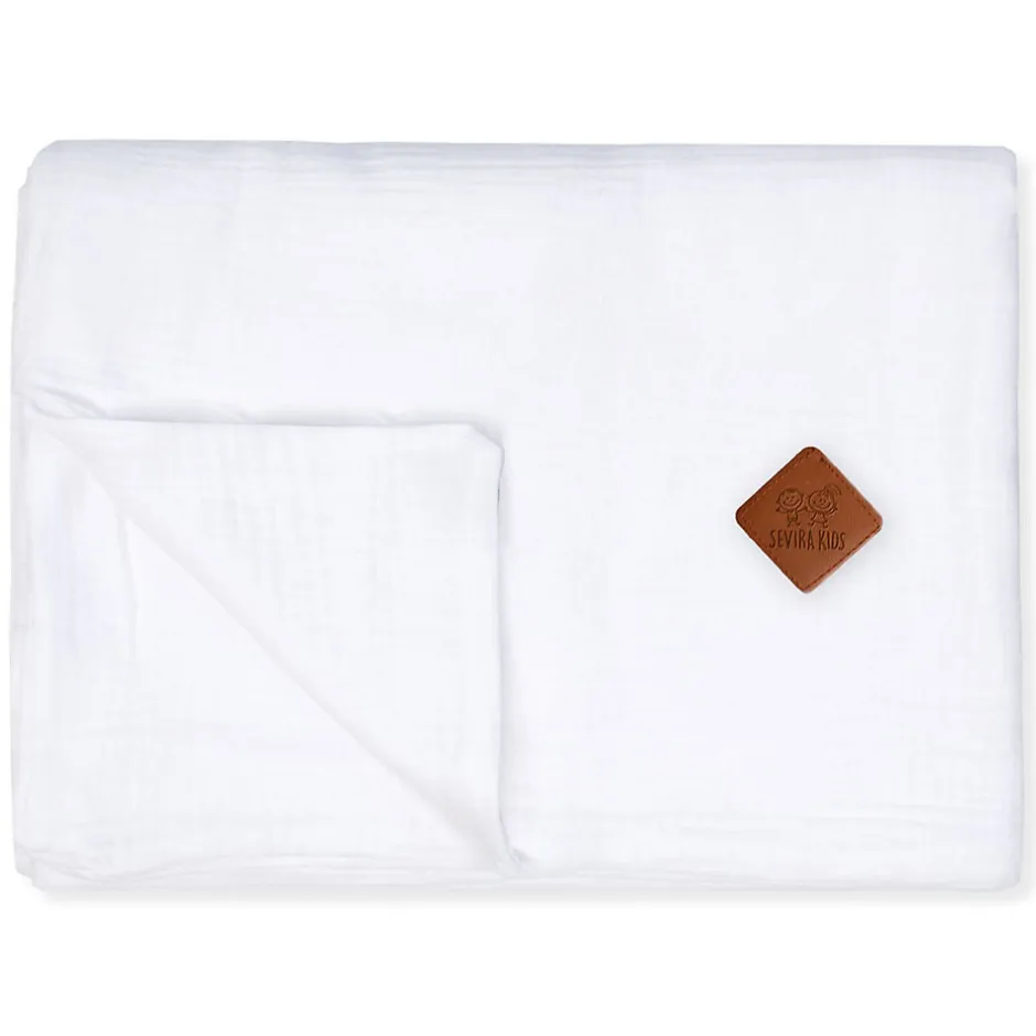 Sevira Kids Housse de couette en gaze de coton Jeanne