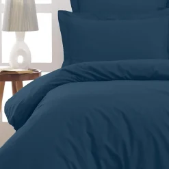 Sensei Maison Housse de couette en percale coton Indigo 140x200 cm SOFT PERCALE Discount