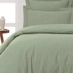 Sensei Maison Housse de couette en percale coton Sauge 140x200 cm SOFT PERCALE