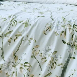 Tradilinge Housse de couette en percale de coton au style anglais (140x200 cm - Céladon) Best