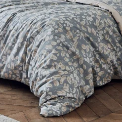 Tradilinge Housse de couette en percale esprit cocooning (240x220 cm - Gris)