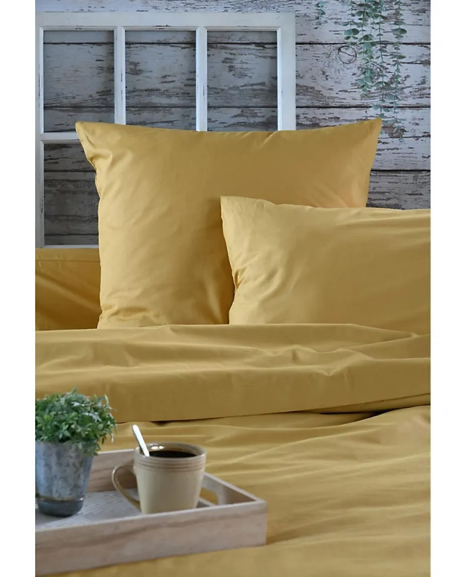 Eden Housse de couette en percale de coton uni Elysée