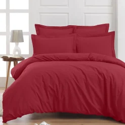 Sensei Maison Housse de couette en percale coton Cardinal 260x240 cm SOFT PERCALE