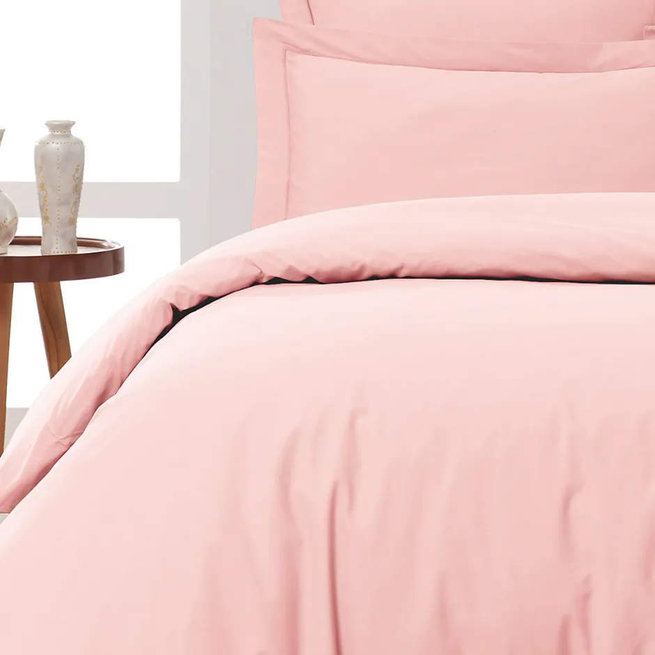 Sensei Maison Housse de couette en percale coton Poudre 140x200 cm SOFT PERCALE