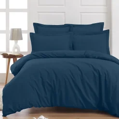 Sensei Maison Housse de couette en percale coton Indigo 200x200 cm SOFT PERCALE Best