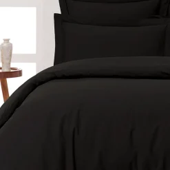 Sensei Maison Housse de couette en percale coton Noir 260x240 cm SOFT PERCALE