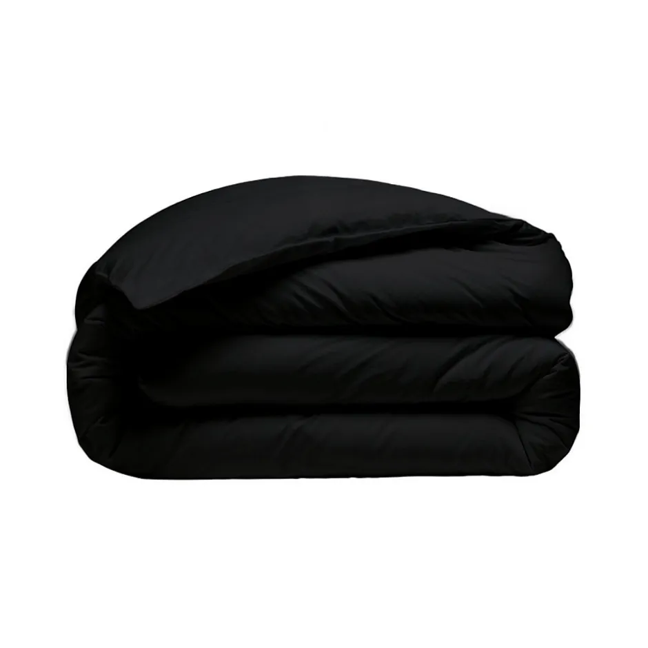Sensei Maison Housse de couette en percale coton Noir 260x240 cm SOFT PERCALE