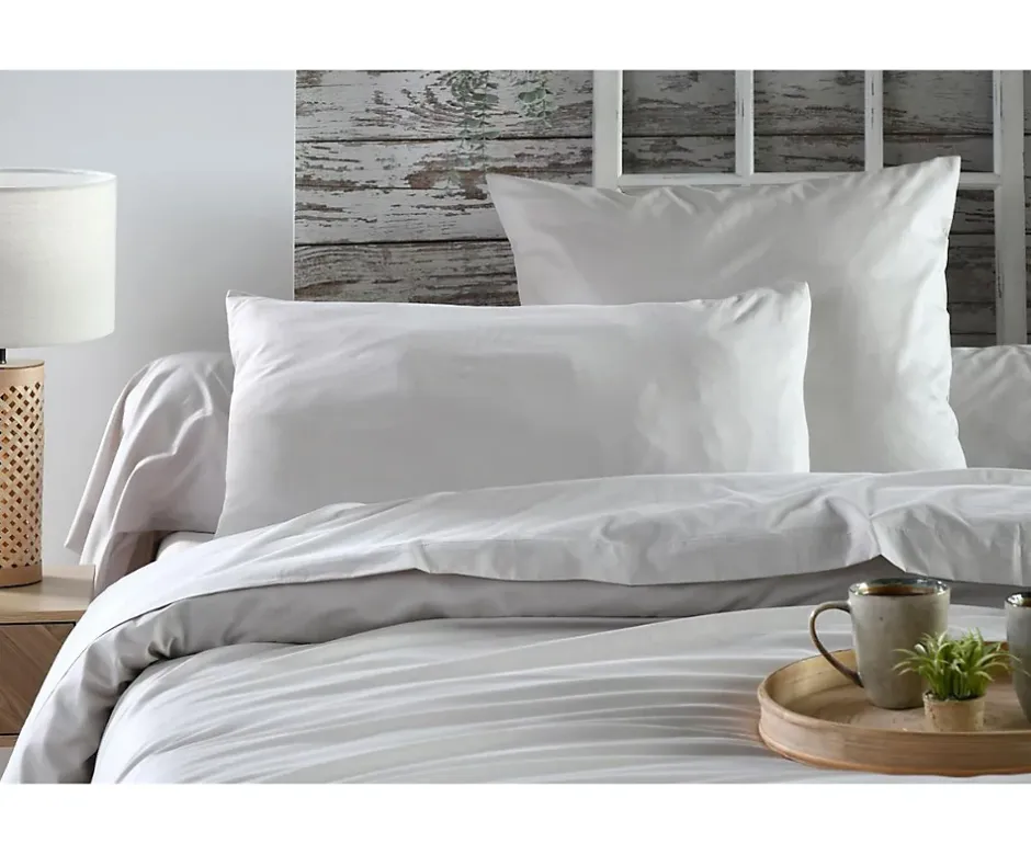 Eden Housse de couette en percale de coton uni Elysée Online