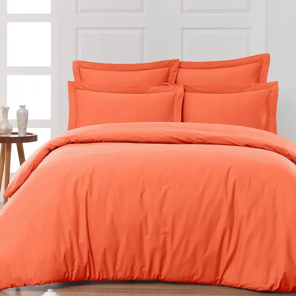 Sensei Maison Housse de couette en percale coton Corail 200x200 cm SOFT PERCALE Clearance