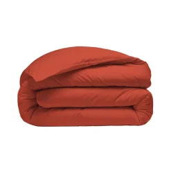 Sensei Maison Housse de couette en percale coton Terracota 140x200 cm SOFT PERCALE New