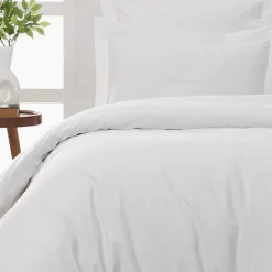 Sensei Maison Housse de couette en percale coton Blanc 200x200 cm SOFT PERCALE