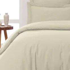 Sensei Maison Housse de couette en percale coton Ficelle 260x240 cm SOFT PERCALE