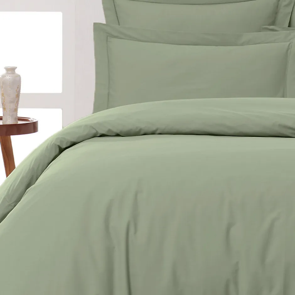 Sensei Maison Housse de couette en percale coton Sauge 200x200 cm SOFT PERCALE
