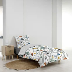 Douceur D'Intérieur Housse de couette enfant 140 x 200 cm + 1 taie Coton 42 fils PTI BOLIDE Best