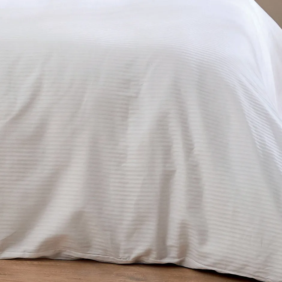 Tradilinge Housse de couette esprit grand hôtel (280x240 cm - Blanc)