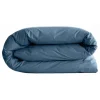 Vent Du Sud Housse de couette "Manoir" percale pur coton peigné longues fibres 80 fils/cm² - Marine - Housse de couette 260 x 240
