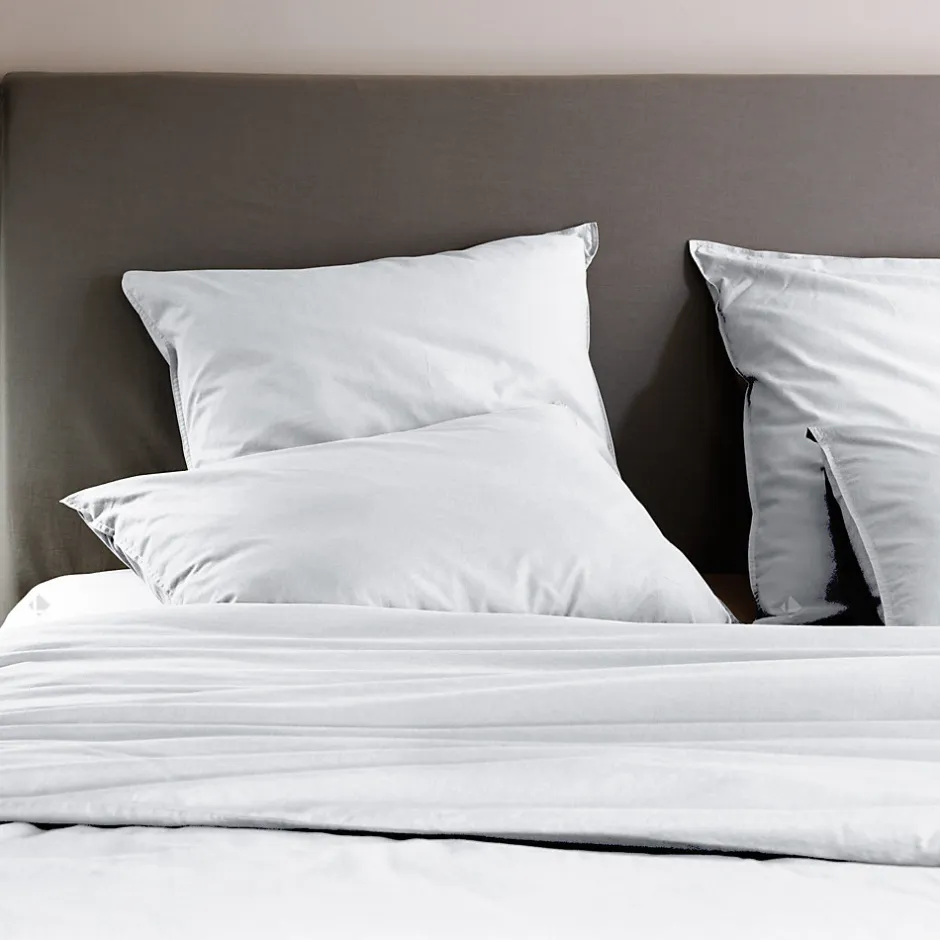 Linnea Housse de couette PALACE pur coton lavé 280x240 cm uni blanc neige