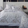 Tradilinge Housse de couette plumes à imprimés plumes (240x220 cm - Blanc)