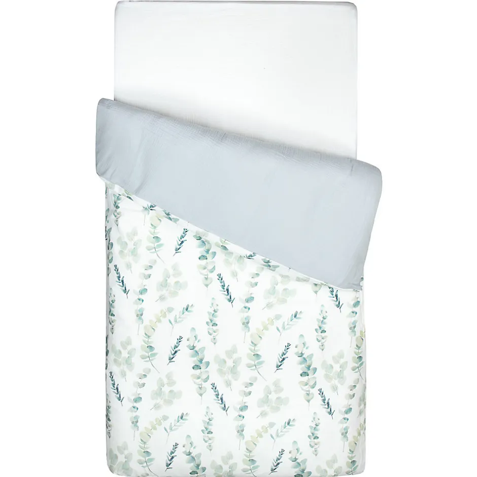 Sevira Kids Housse de couette réversible Eucalyptus