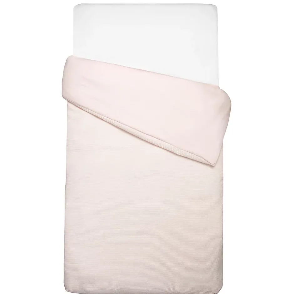 Sevira Kids Housse de couette réversible gaze de coton & nid d'abeille