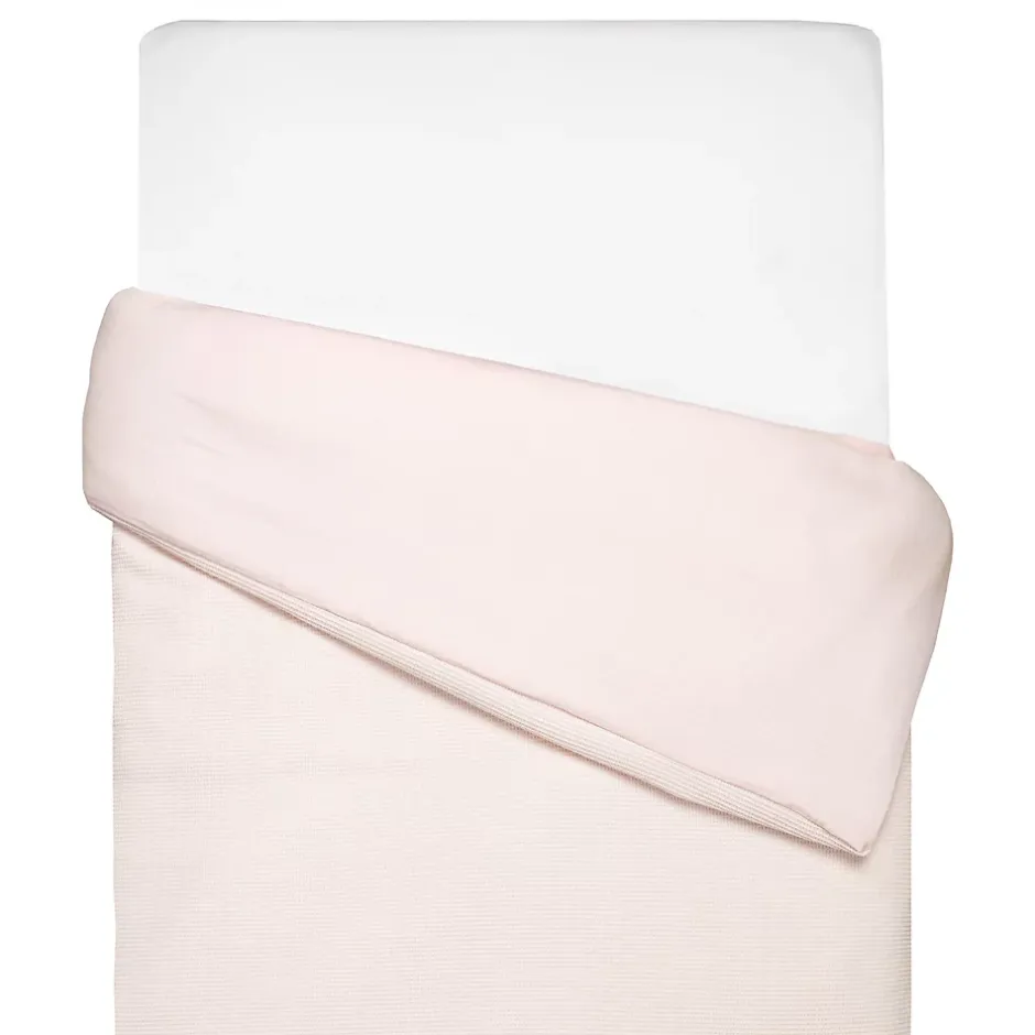 Sevira Kids Housse de couette réversible gaze de coton & nid d'abeille