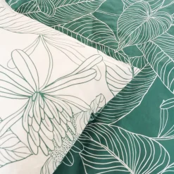 Cote Deco Housse de couette réversible 240x220 TILDA + 2 taies 100% coton adouci 57 fils/cm2