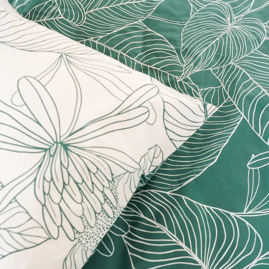 Cote Deco Housse de couette réversible 240x220 TILDA + 2 taies 100% coton adouci 57 fils/cm2