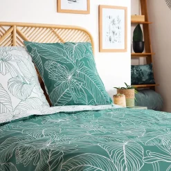 Cote Deco Housse de couette réversible 240x220 TILDA + 2 taies 100% coton adouci 57 fils/cm2
