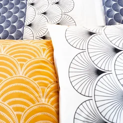 Cote Deco Housse de couette réversible 200x200 KERITA + 2 taies 100% coton adouci 57 fils/cm2