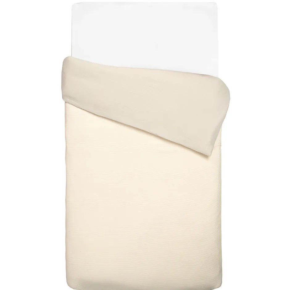 Sevira Kids Housse de couette réversible gaze de coton & nid d'abeille