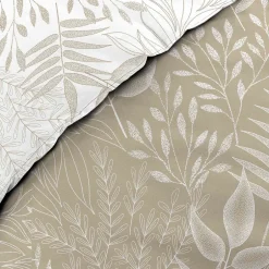 Douceur D'Intérieur Housse de couette réversible 260 x 240 cm coton 57 fils Cassia