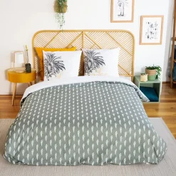 Cote Deco Housse de couette réversible 240x220 SOLI + 2 taies 100% coton adouci 57 fils/cm2 Online