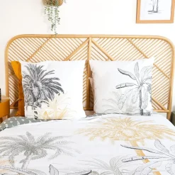 Cote Deco Housse de couette réversible 240x220 SOLI + 2 taies 100% coton adouci 57 fils/cm2 Online