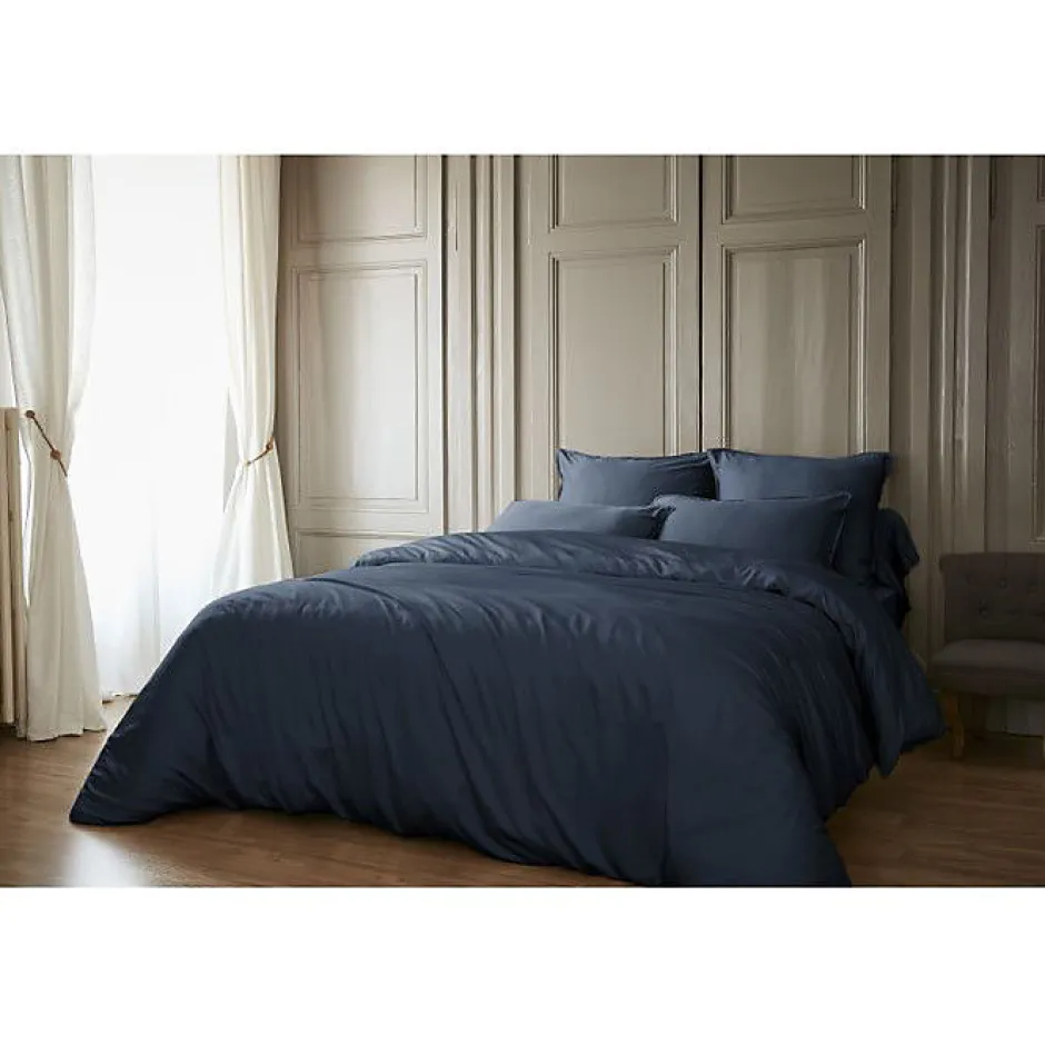 L'Effet Papillon Housse de couette "Salomé" Viscose de bambou 120 fils/cm² - Salomé Minuit - Housse de couette 260 x 240 cm Hot