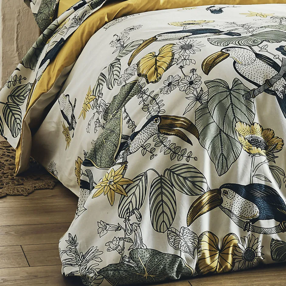 Tradilinge Housse de couette Toco (200x200 cm - Kaki) Hot