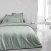 Todays Tools Housse de couette TODAY Essential - 240 x 260 cm - 2 personnes - 100% Coton uni - Celadon