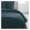 Todays Tools Housse de couette TODAY Essential - 240 x 260 cm - 2 personnes - 100% Coton uni - Paon Hot