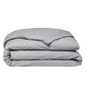 Todays Tools Housse de couette TODAY Essential - 140 x 200 cm - 1 personne - 100% Coton uni - Acier