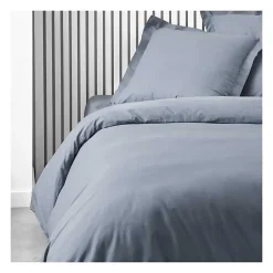 Todays Tools Housse de couette TODAY Essential - 240 x 260 cm - 2 personnes - 100% Coton uni - Denim Outlet