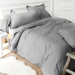 Linnea Housse de couette uni 280x240 cm coton ALTO Alu