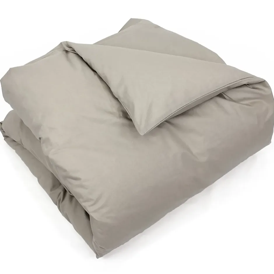 Linnea Housse de couette uni 260x240 cm coton ALTO Chamois Discount