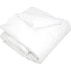 Linnea Housse de couette uni 140x200 cm coton ALTO Blanc