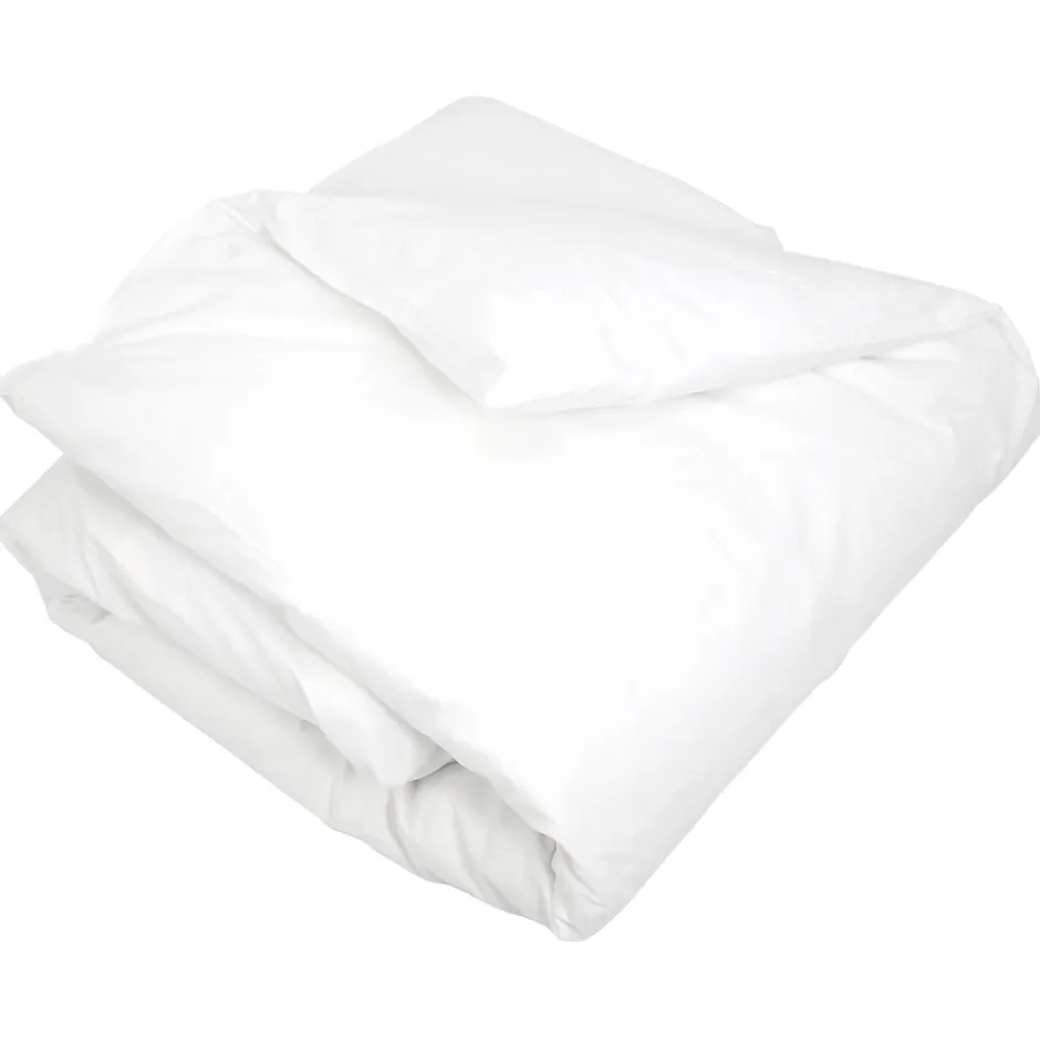 Linnea Housse de couette uni 140x200 cm coton ALTO Blanc